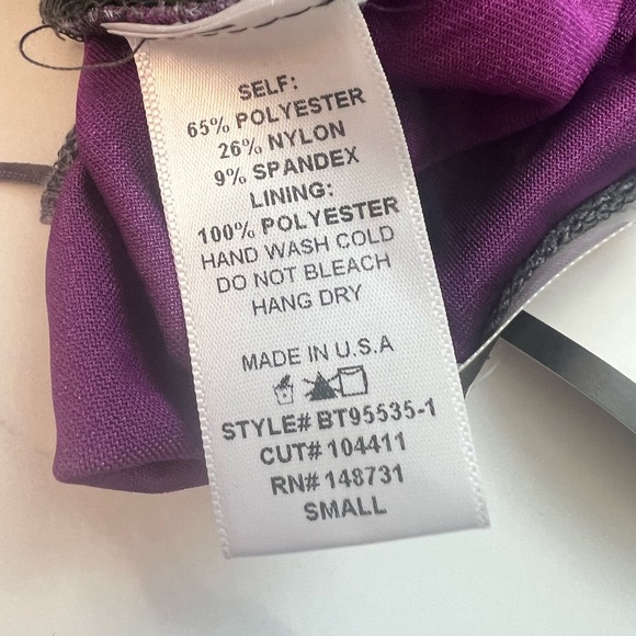 Blue Blush Velvet Crop Top - Picture 6 of 8